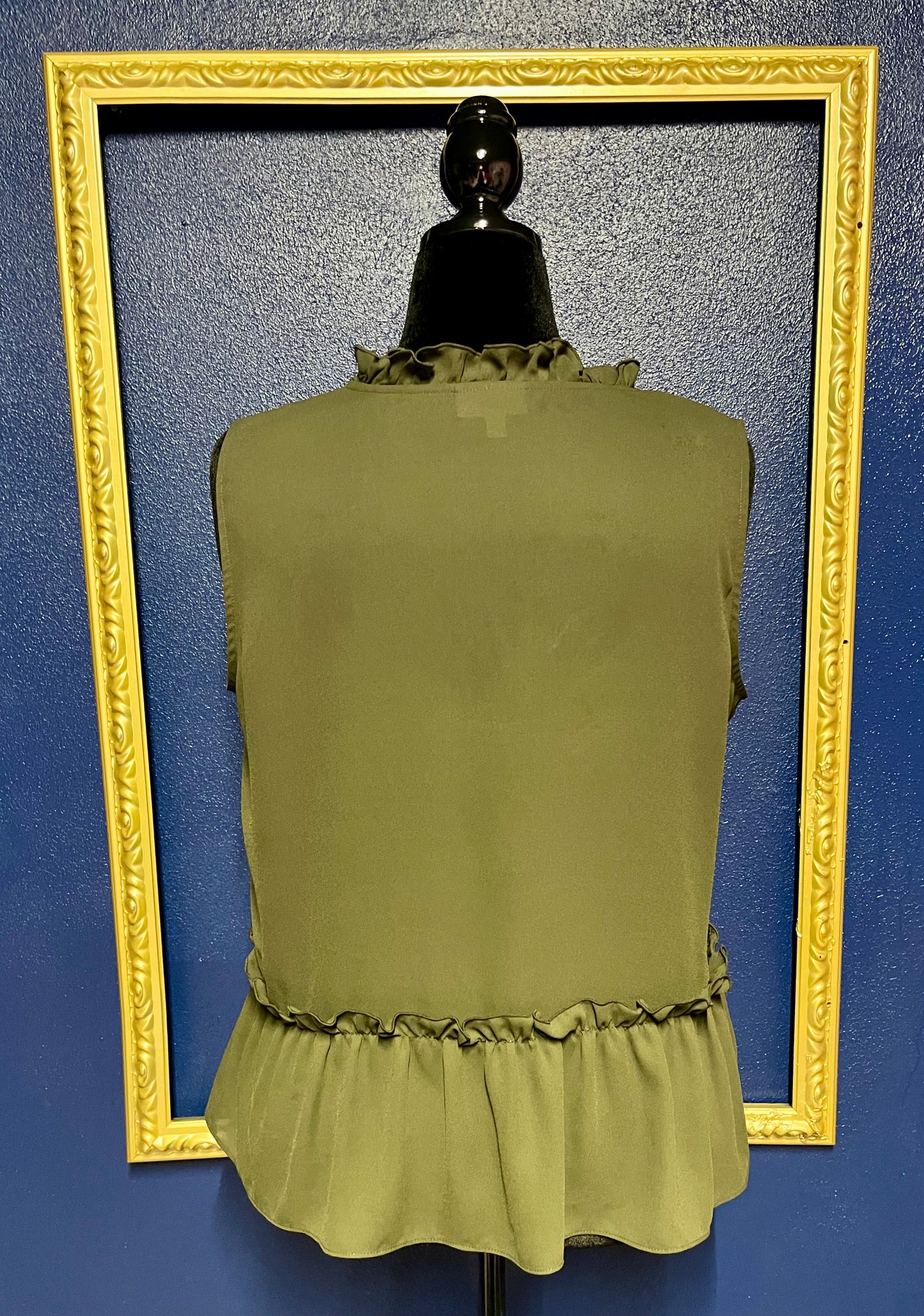 Maison Jules Olive Peplum Blouse