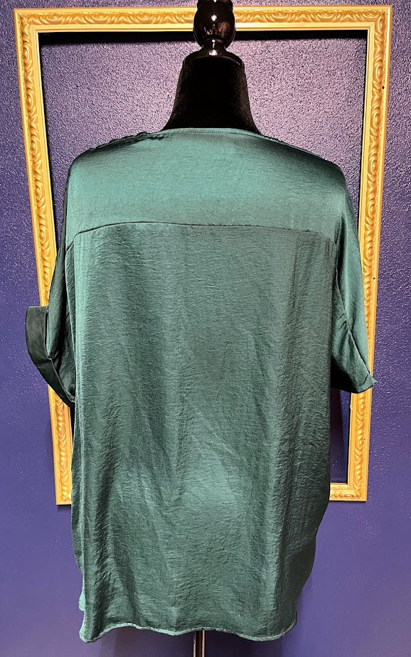 Glam Emerald Green Blouse