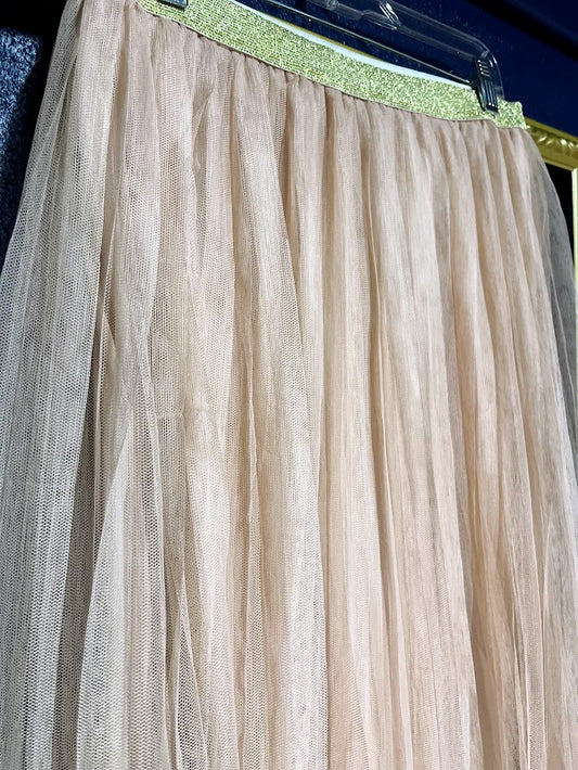 Lauren Conrad Blush Tulle Skirt
