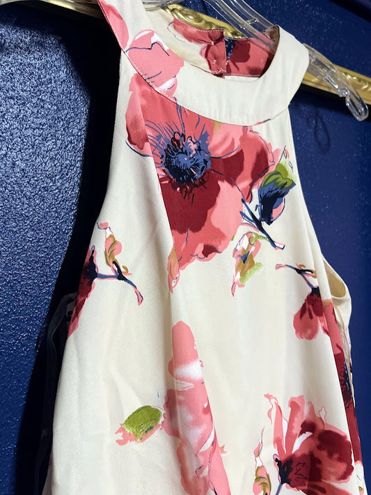 Peach Love Floral Jumpsuit