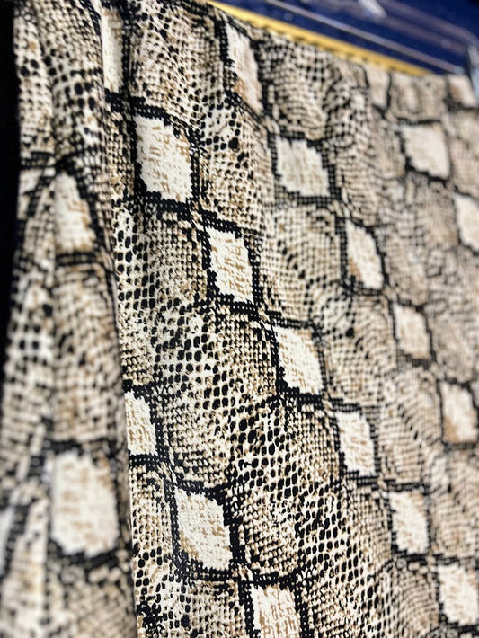 Coco Bianco Snakeskin Print Midi Skirt