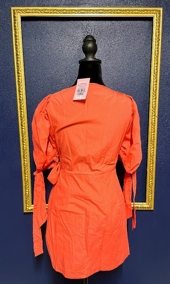 Favlux Coral Wrap Dress