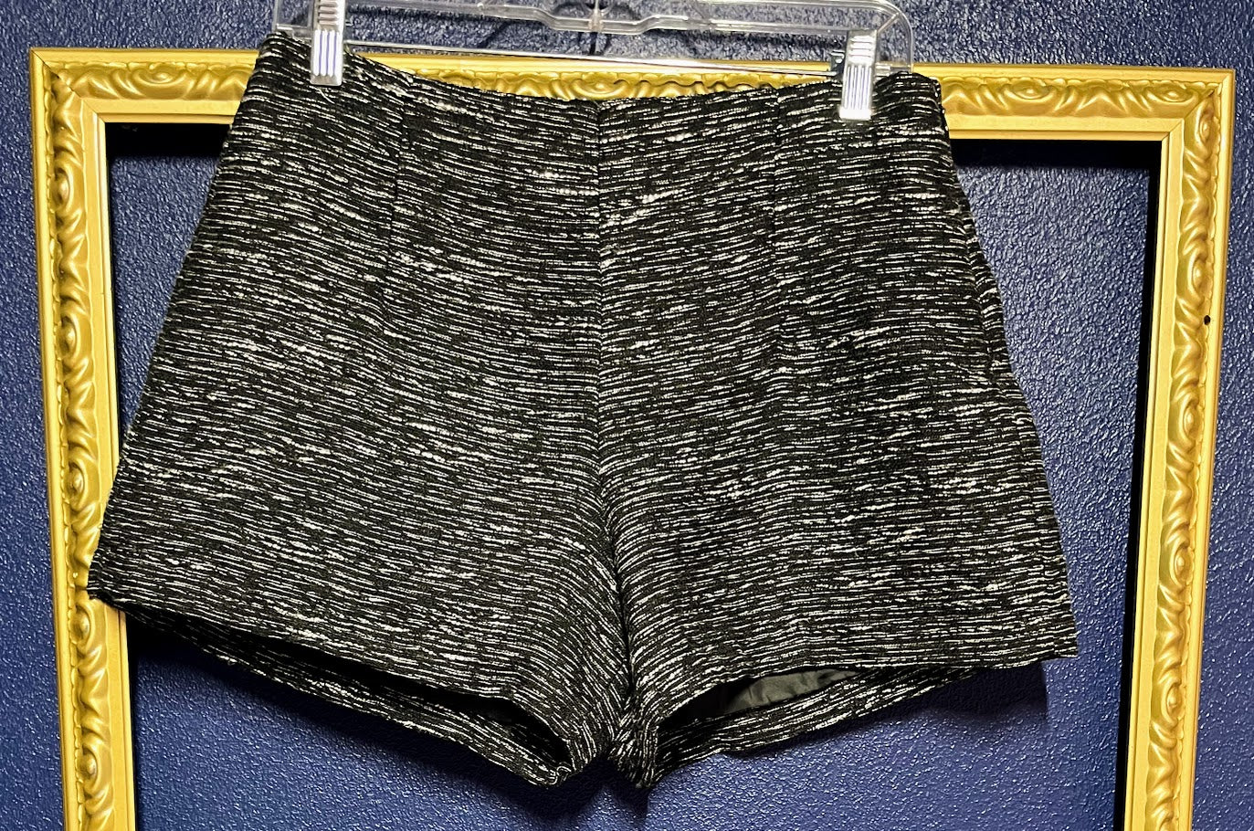 Old Navy Black and White Textured Shorts