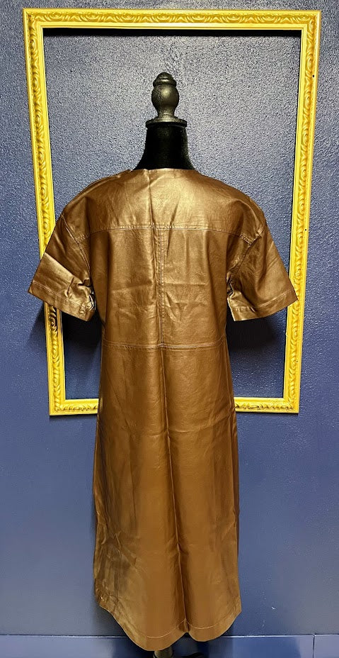 Prologue Thin Brown Pleather Dress