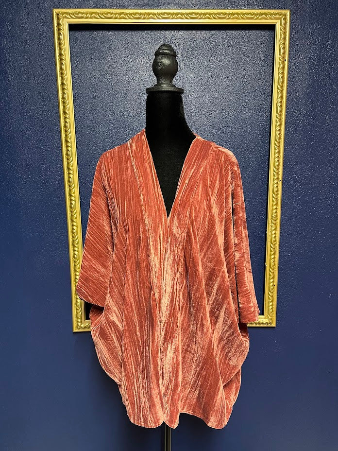 A New Day Textured Velvet Kimono