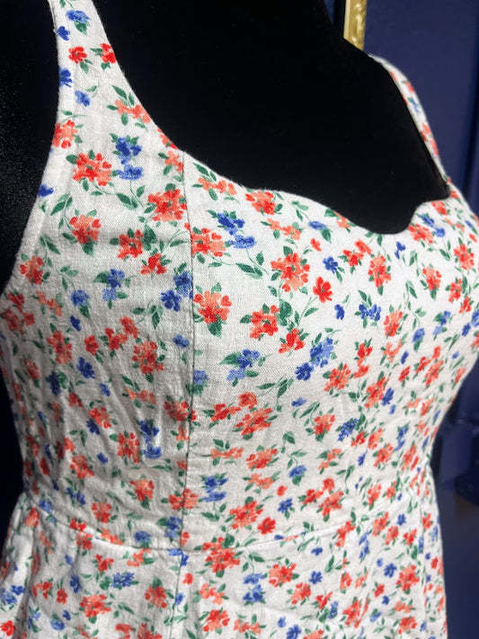 Old Navy Floral Linen Dress