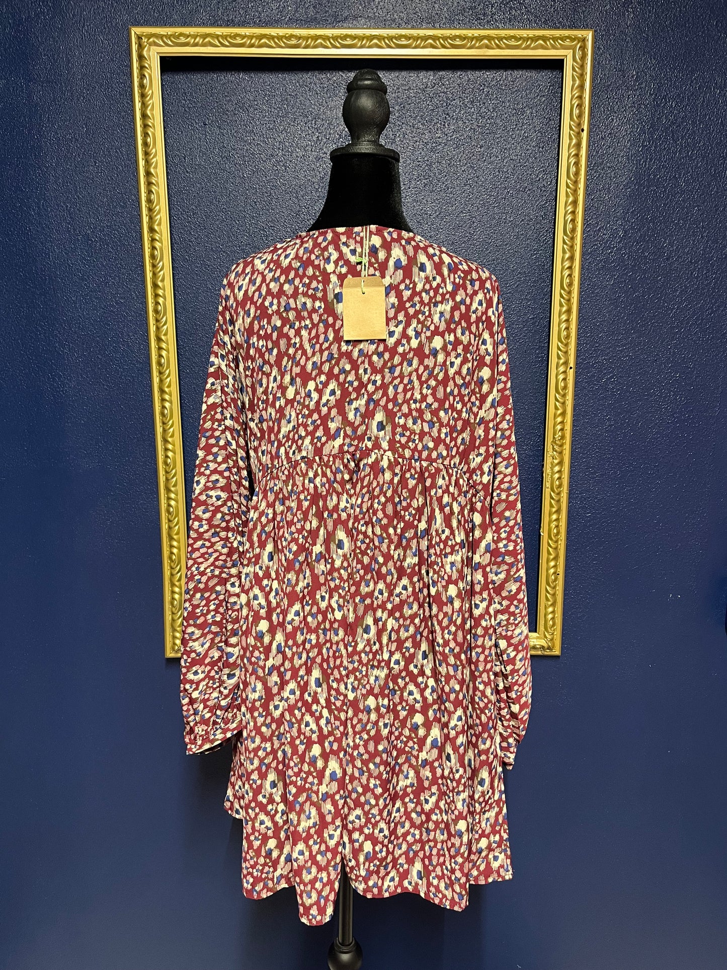 Umgee Long Sleeved Print Dress