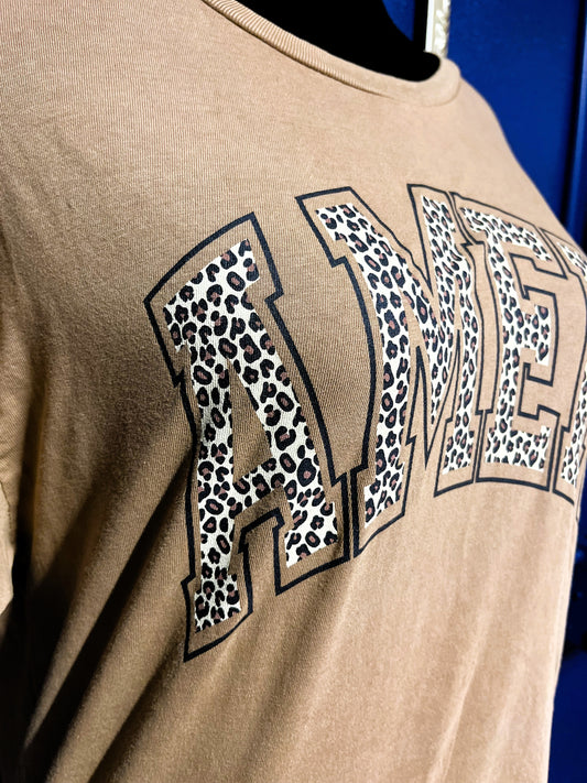 Leopard AMEN T-Shirt
