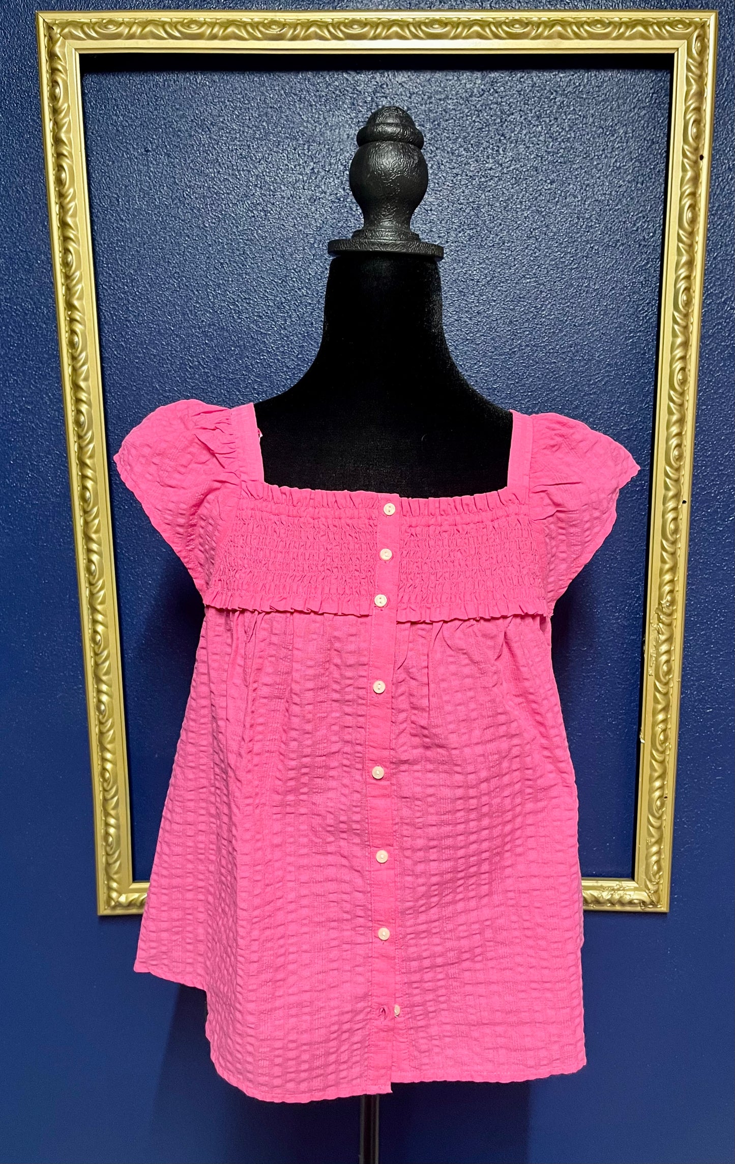 Old Navy Pink Babydoll Blouse