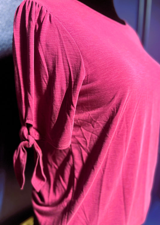 Green Envelope Purple Blouse