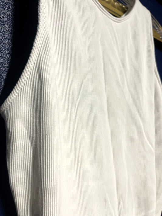 Cacique White Keyhole Bodysuit