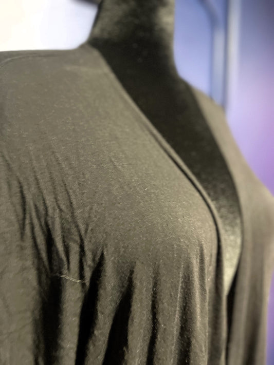 Made by Johnny Black Jersey Knit Kimono