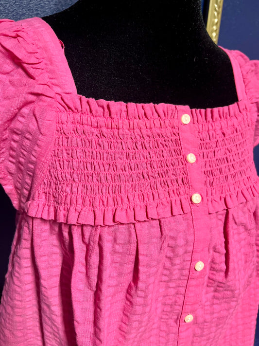 Old Navy Pink Babydoll Blouse