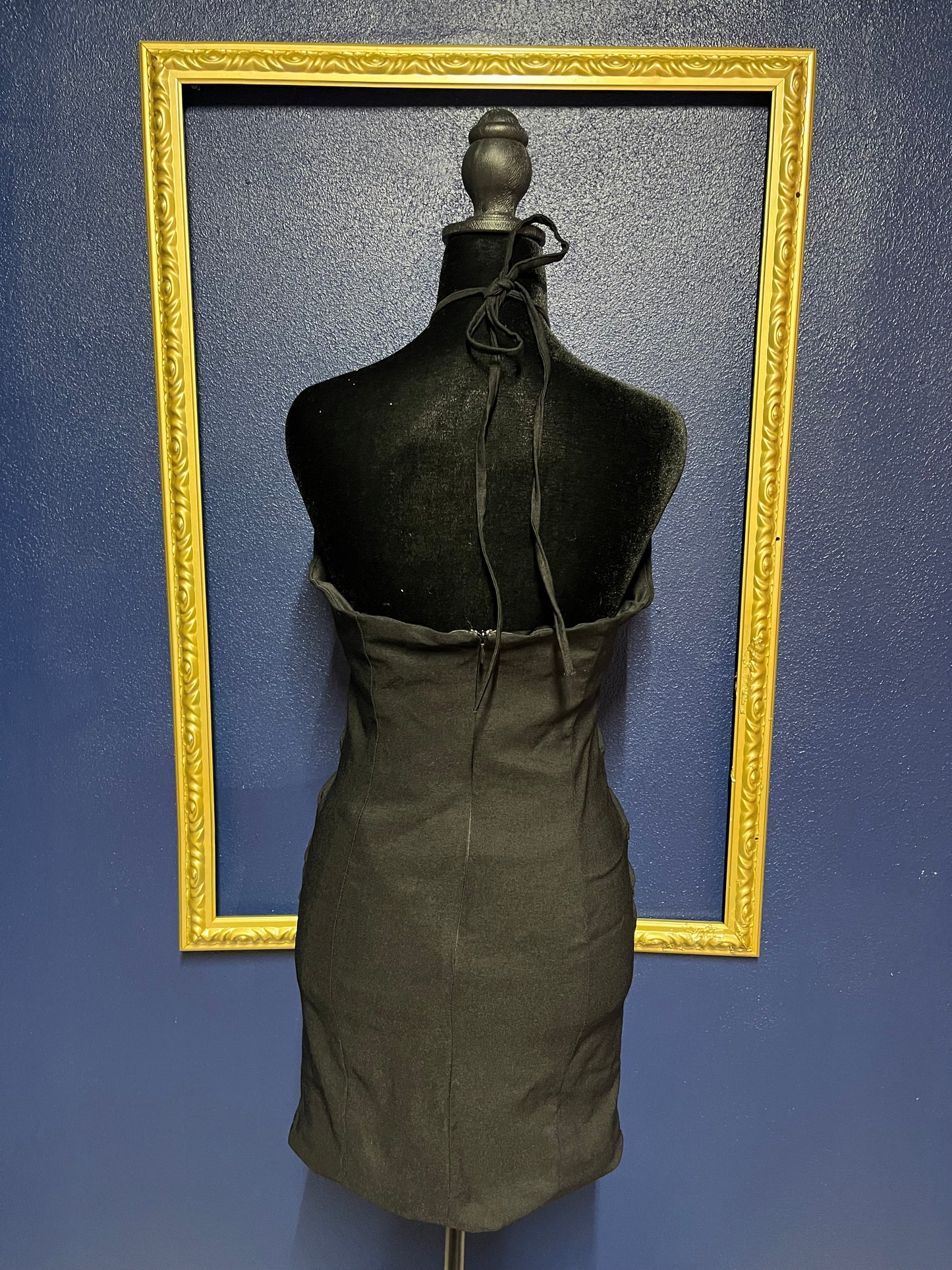 Milk and Honey Short Black Ruched Dress