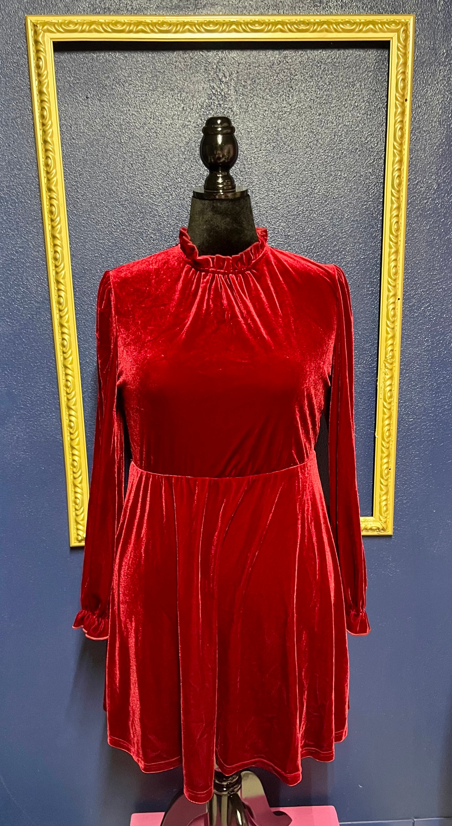 Red Velvet Dress