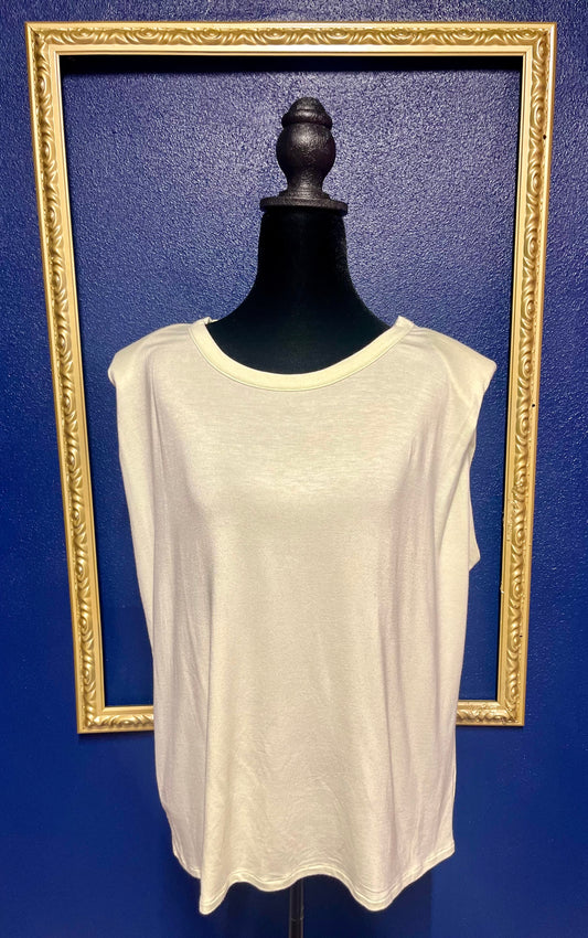Honey and Sparkle Light Green Tank