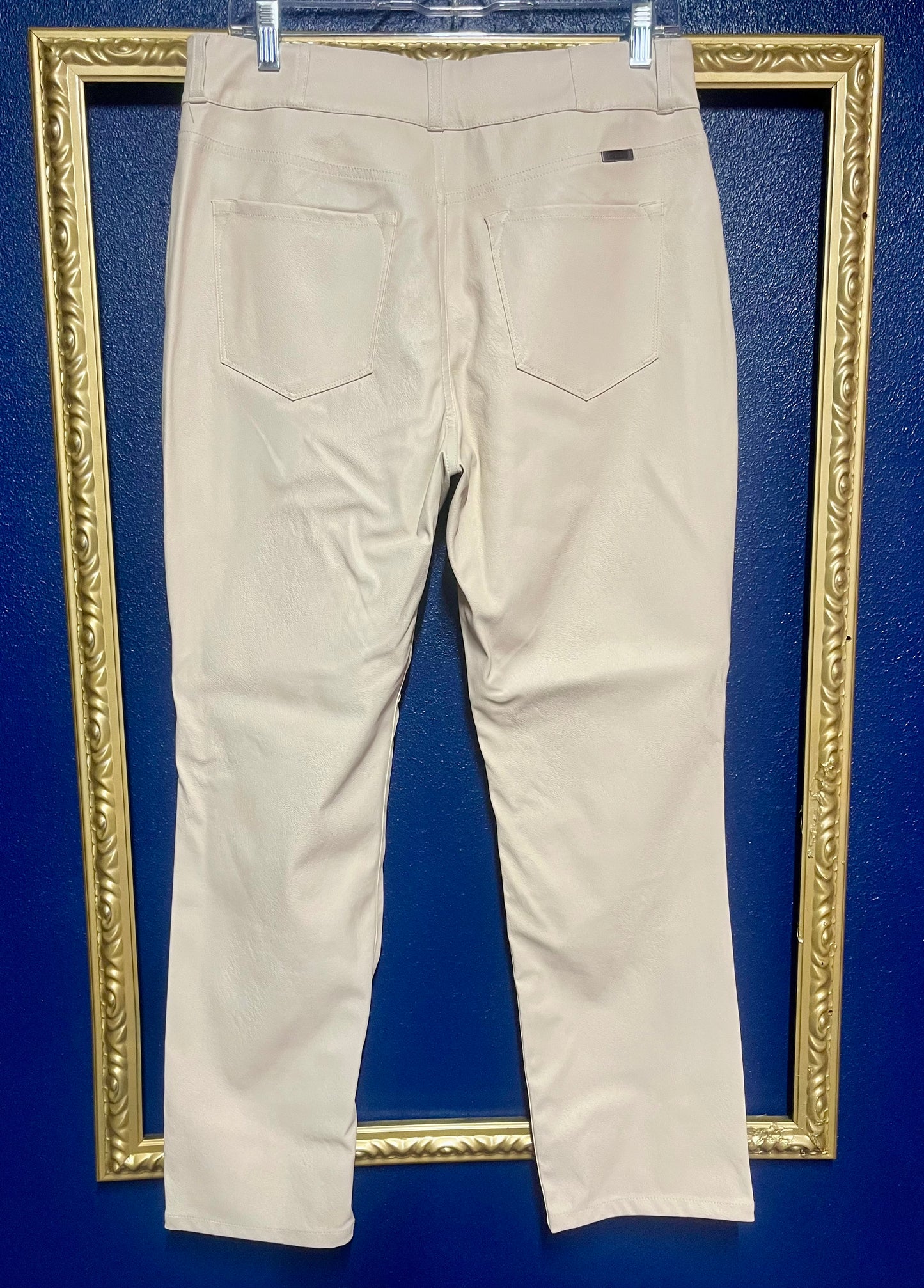 Kancan Cream Pleather Pants