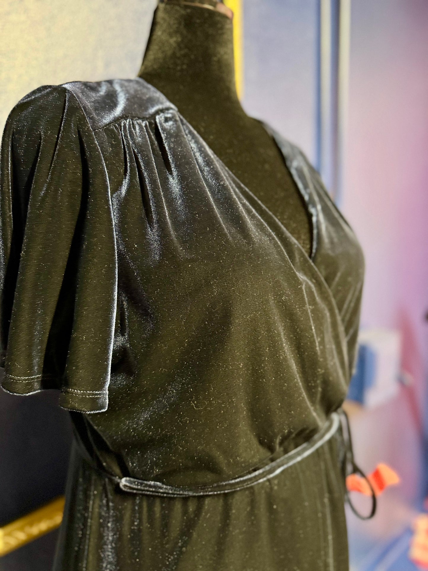 Chelsea 28 Blue Velvet Dress