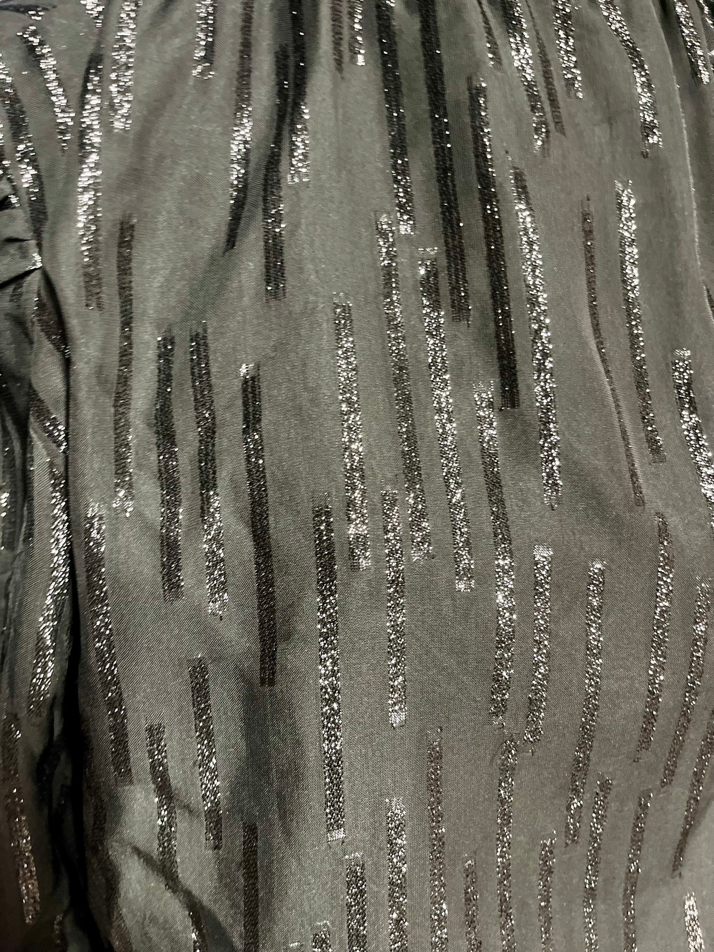 Elan Black Smocked Shimmer Dress