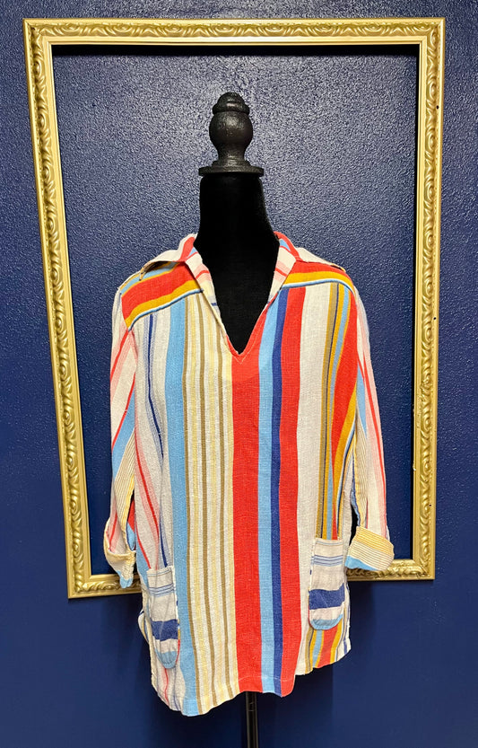 Shapely Striped Blouse