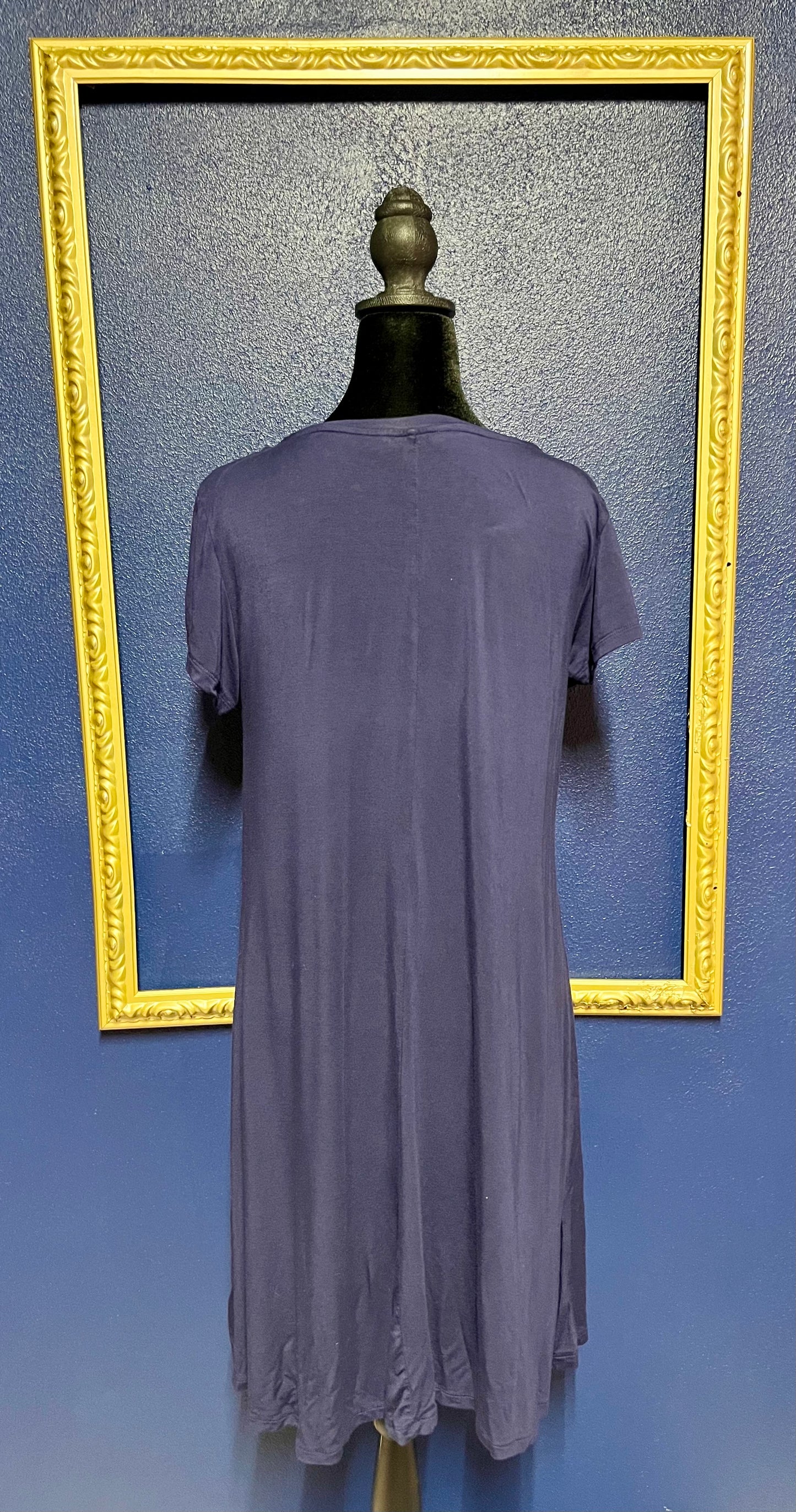 Mix Navy T-Shirt Dress
