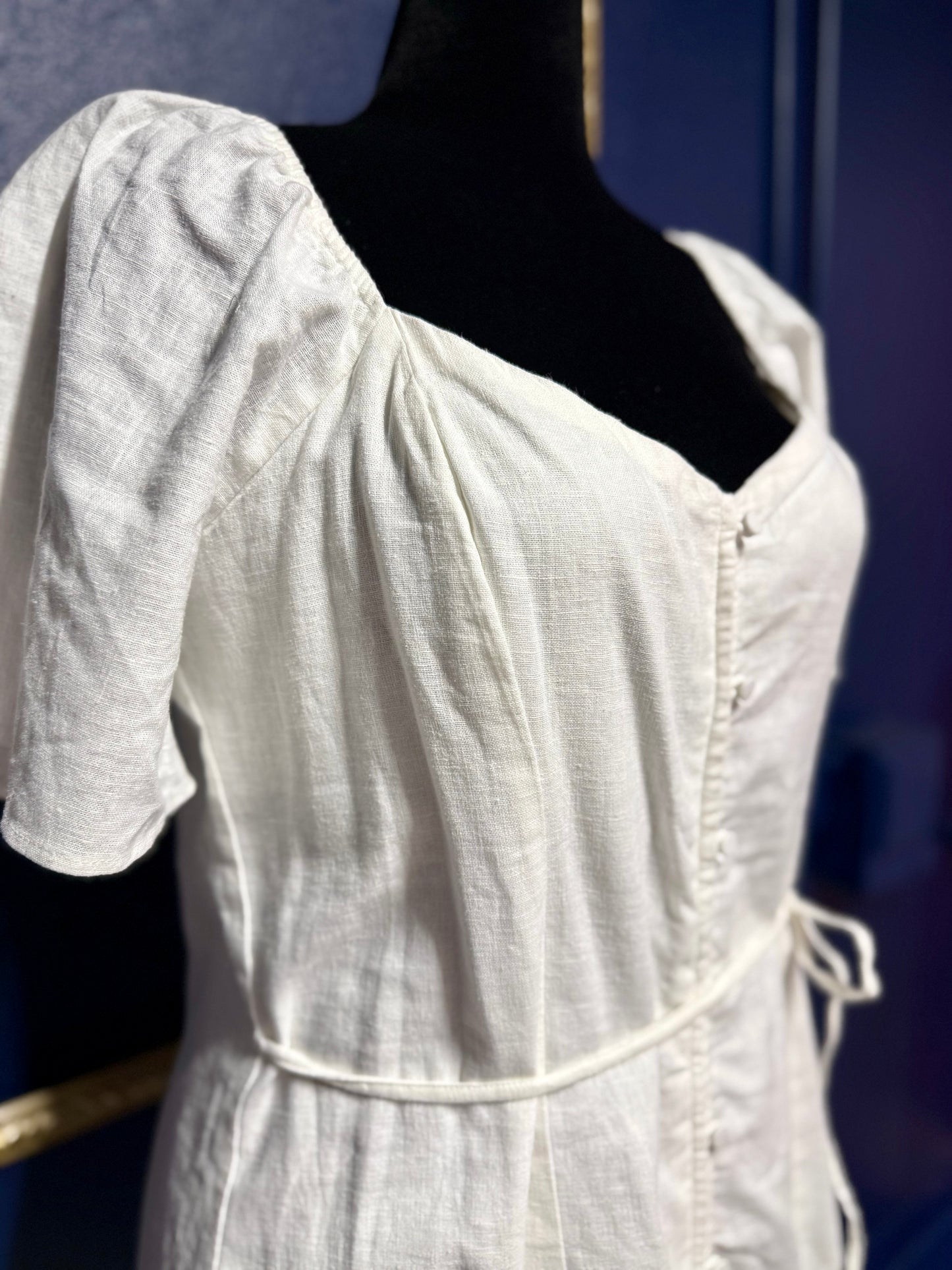 A&F White Linen Dress