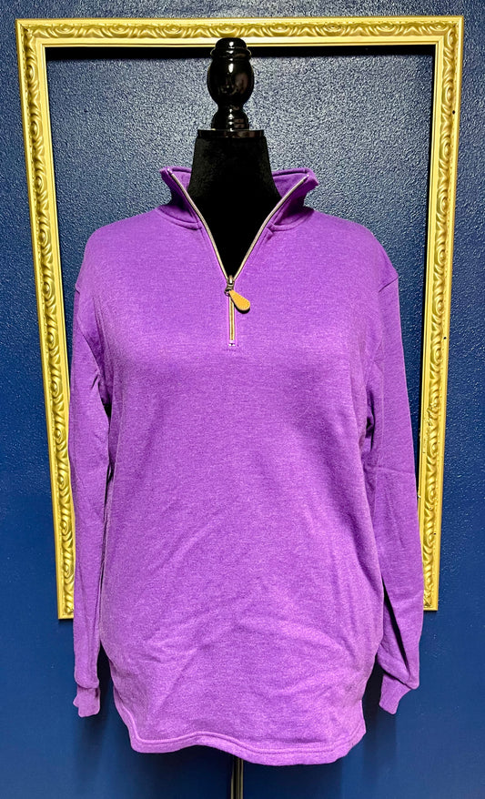 Jess Lea Purple Quarter Zip Pullover