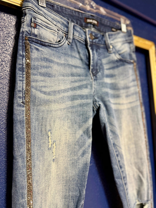 Dear John Comfort Skinny Sparkly Jeans