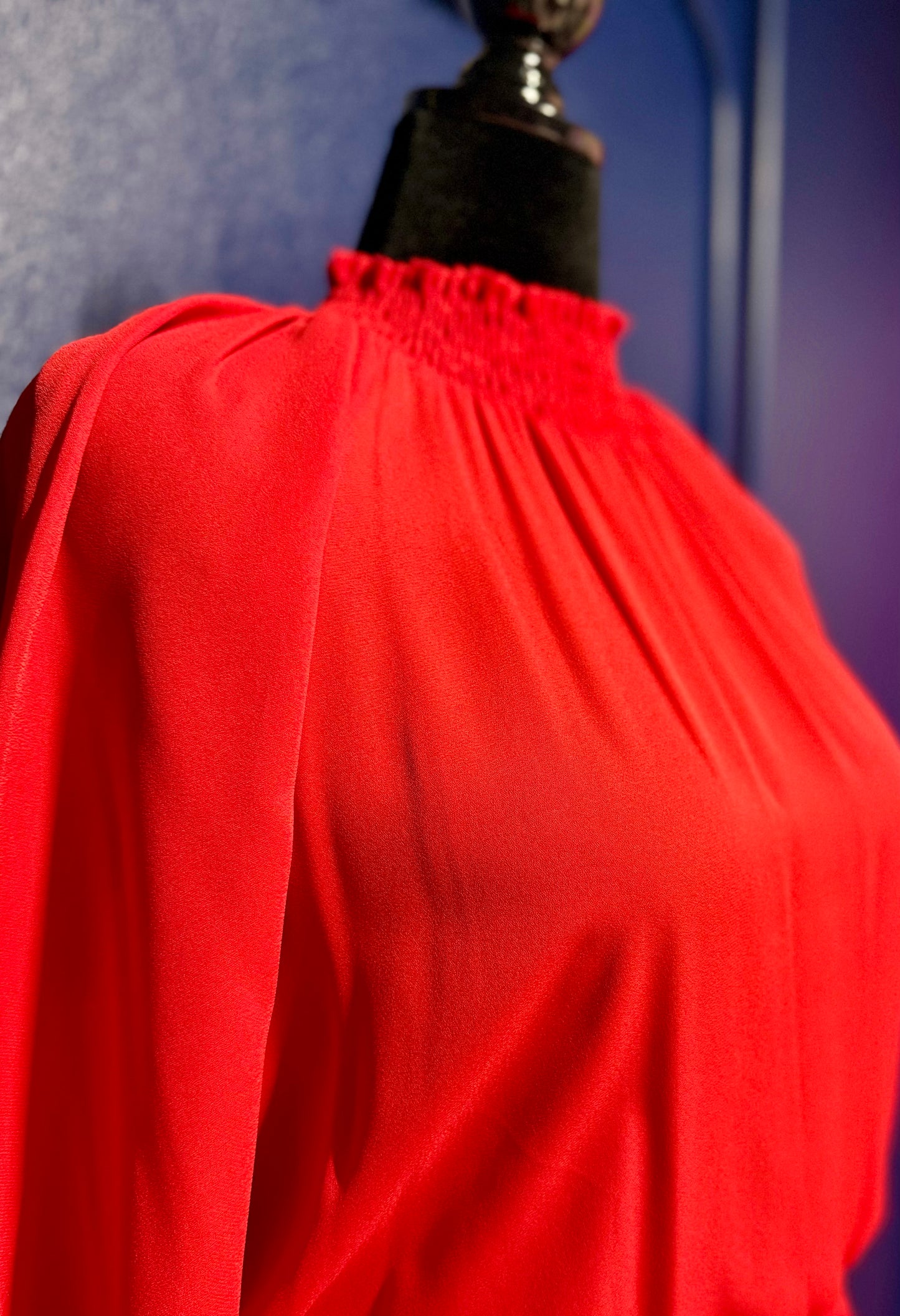 Veronica Red Smocked Dress