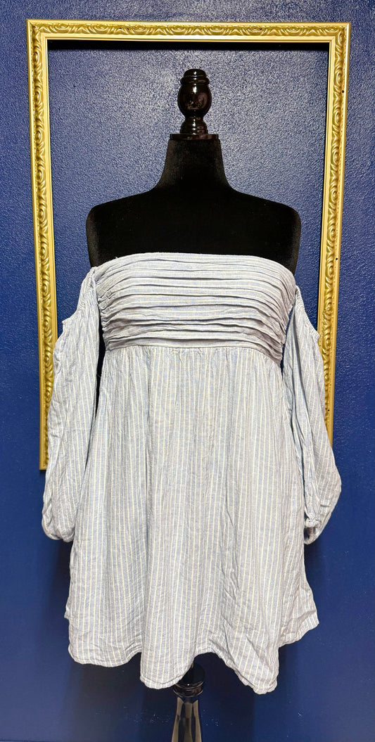 A&F Off the Shoulder Linen Dress