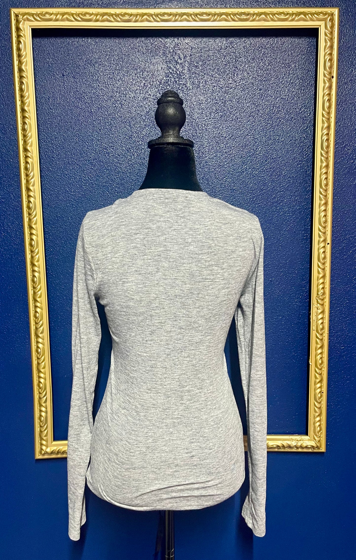 Dynamite Twist Gray Long Sleeved Tee