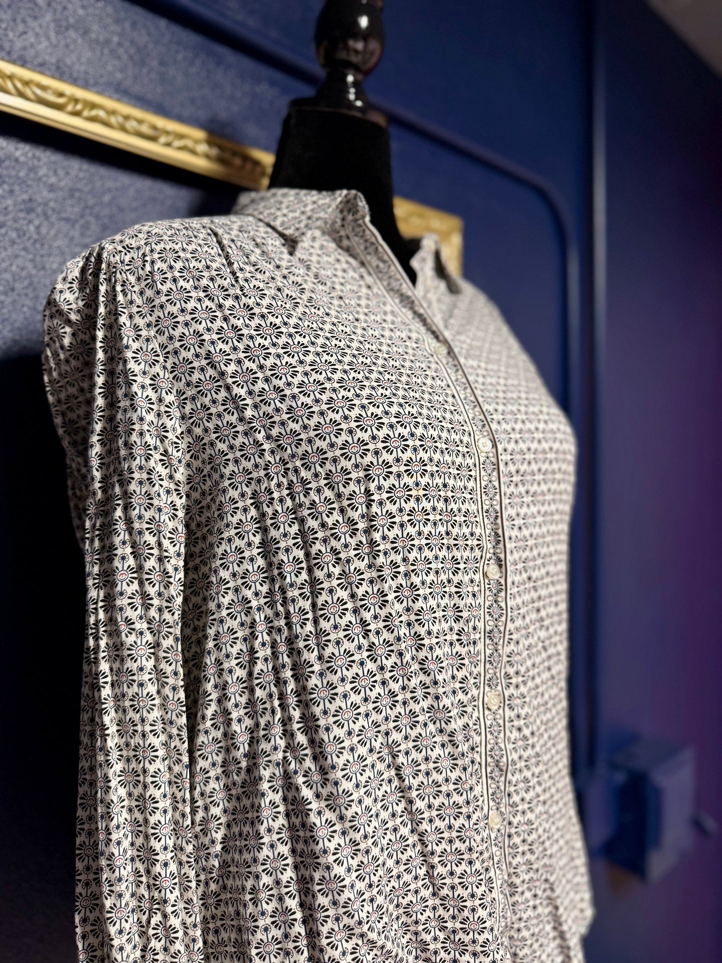 Max Studio Print Button Down