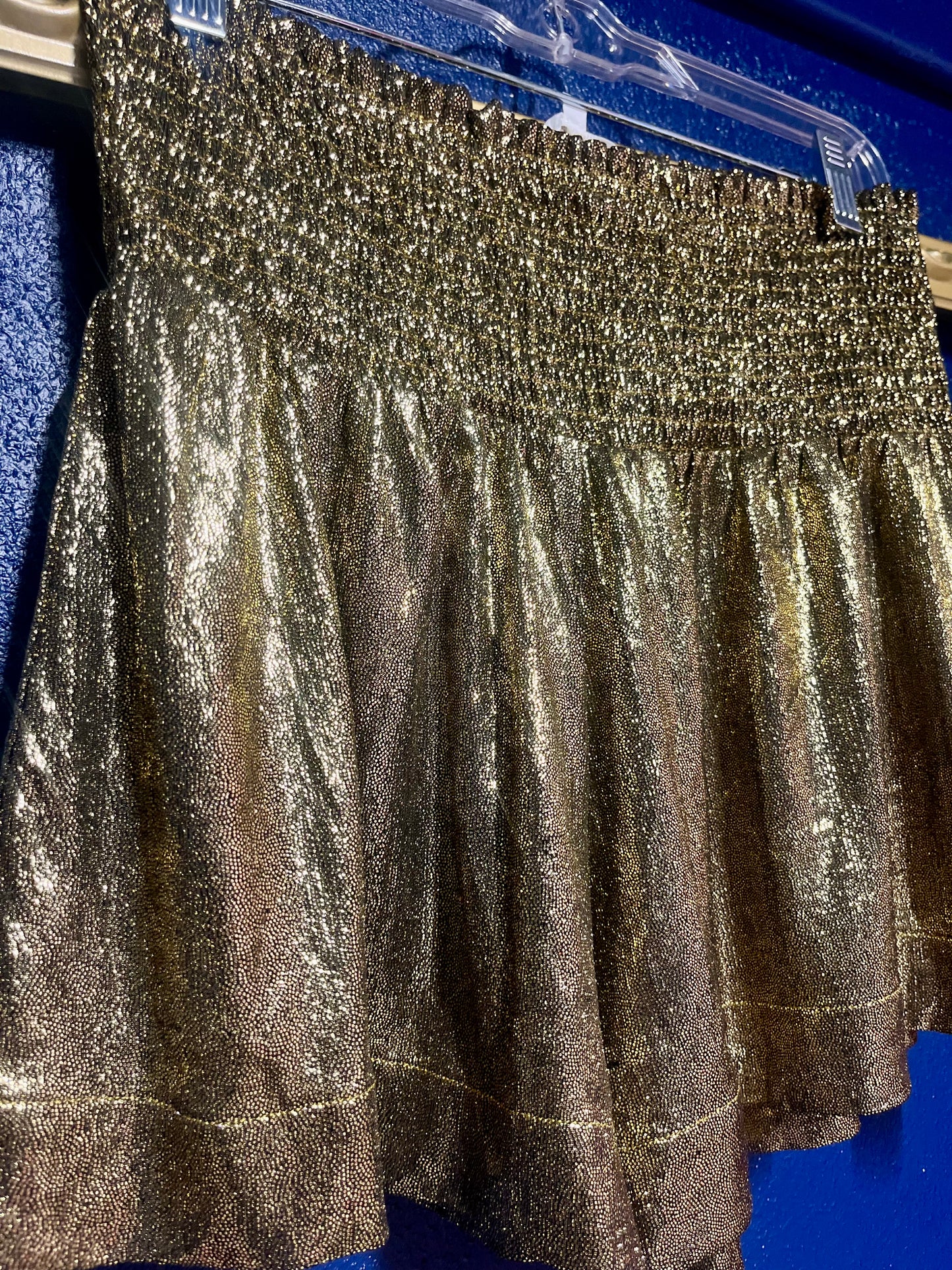 TCEC Gold Lamé Shorts