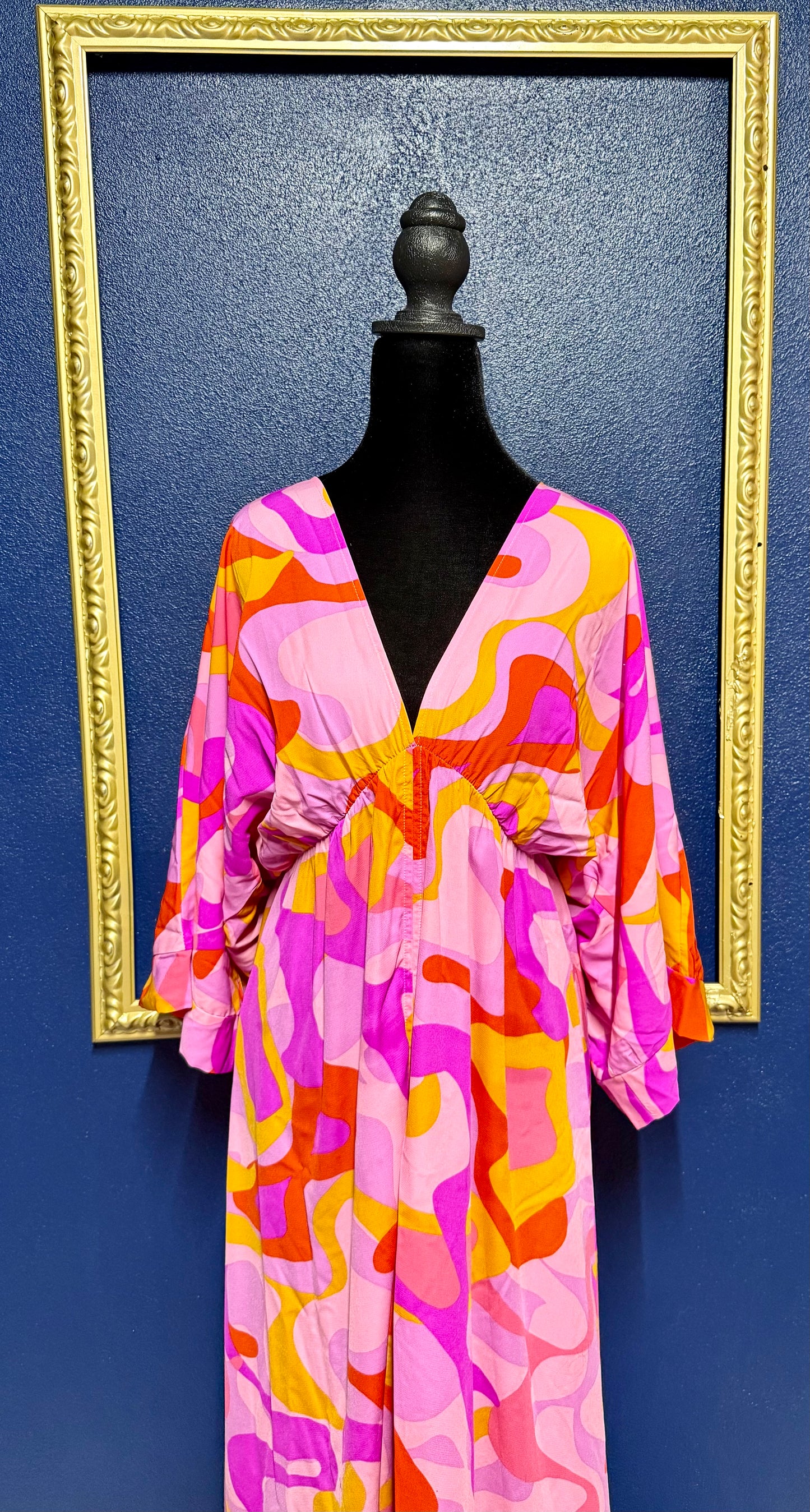 Tyche Bright Swirl Print Maxi