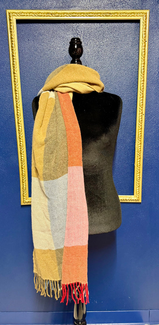 Colorful Plaid Scarf