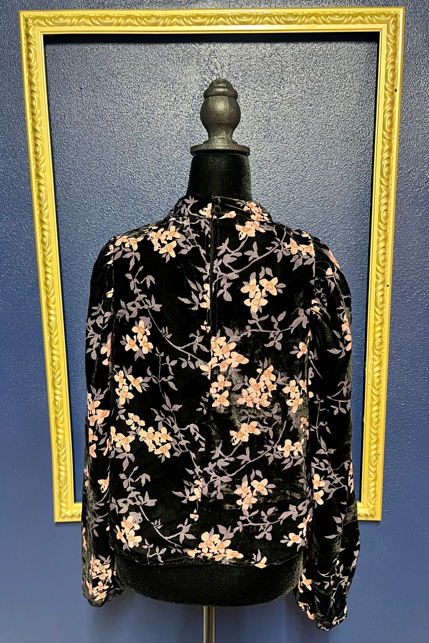 Another Love Velvet Burnout Blouse