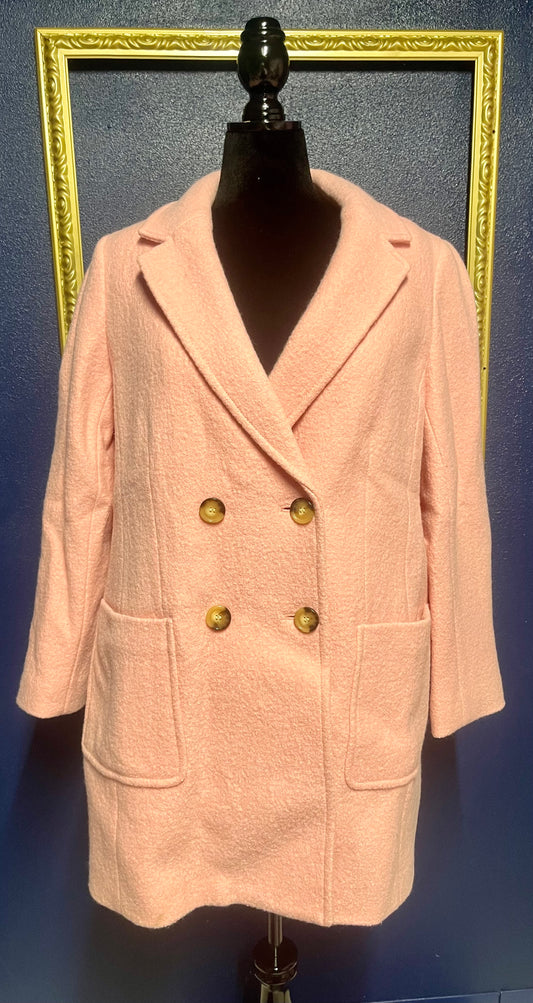 Talbots Pink Pea Coat