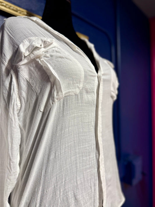 Athleta White Button Down