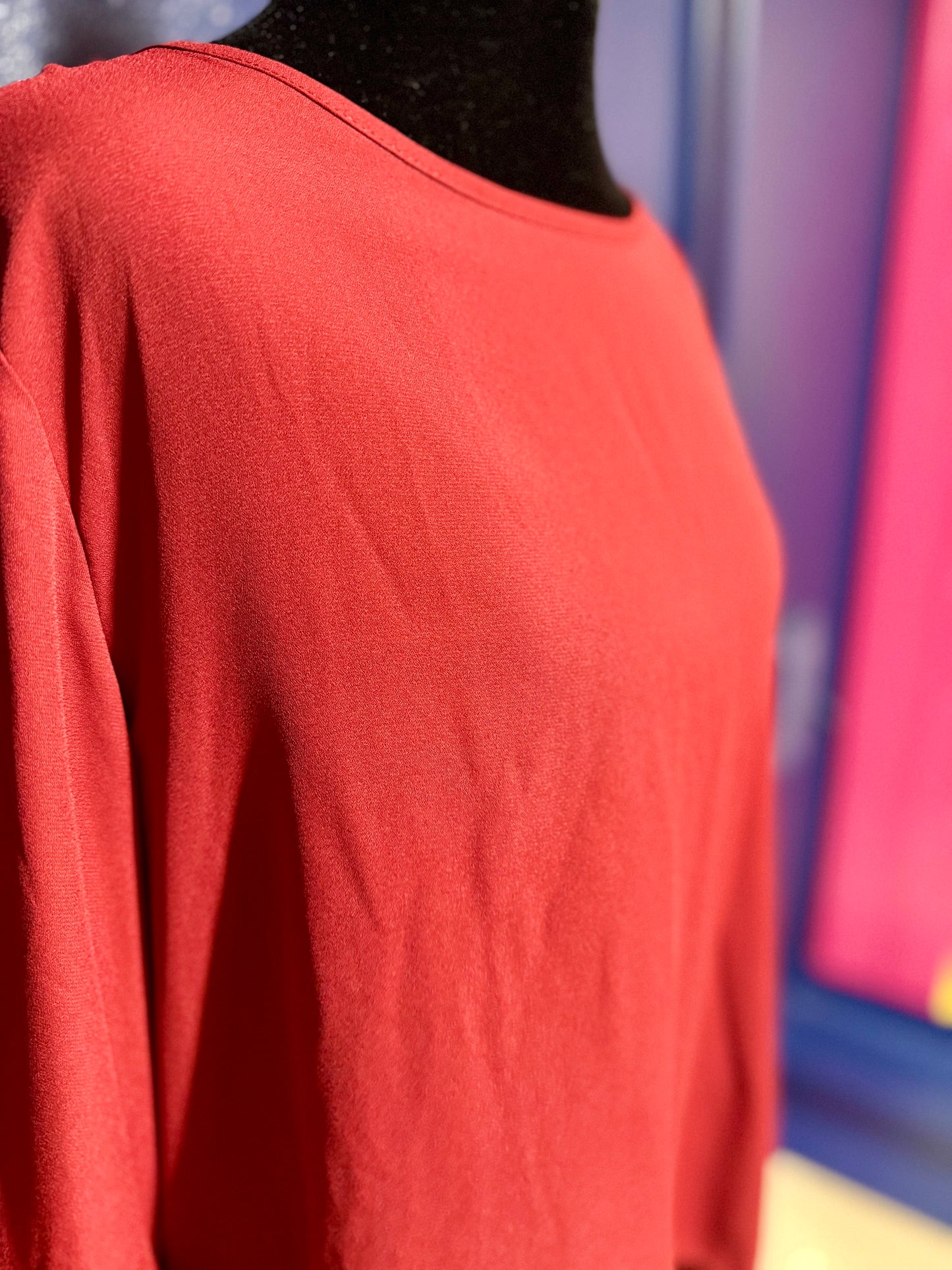 PrettyGarden High Low Maroon Blouse