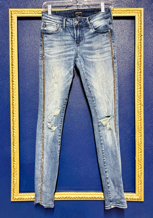 Dear John Comfort Skinny Sparkly Jeans