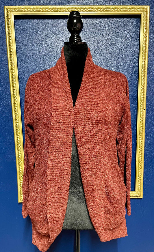 Max and Mia Dark Red Cardigan