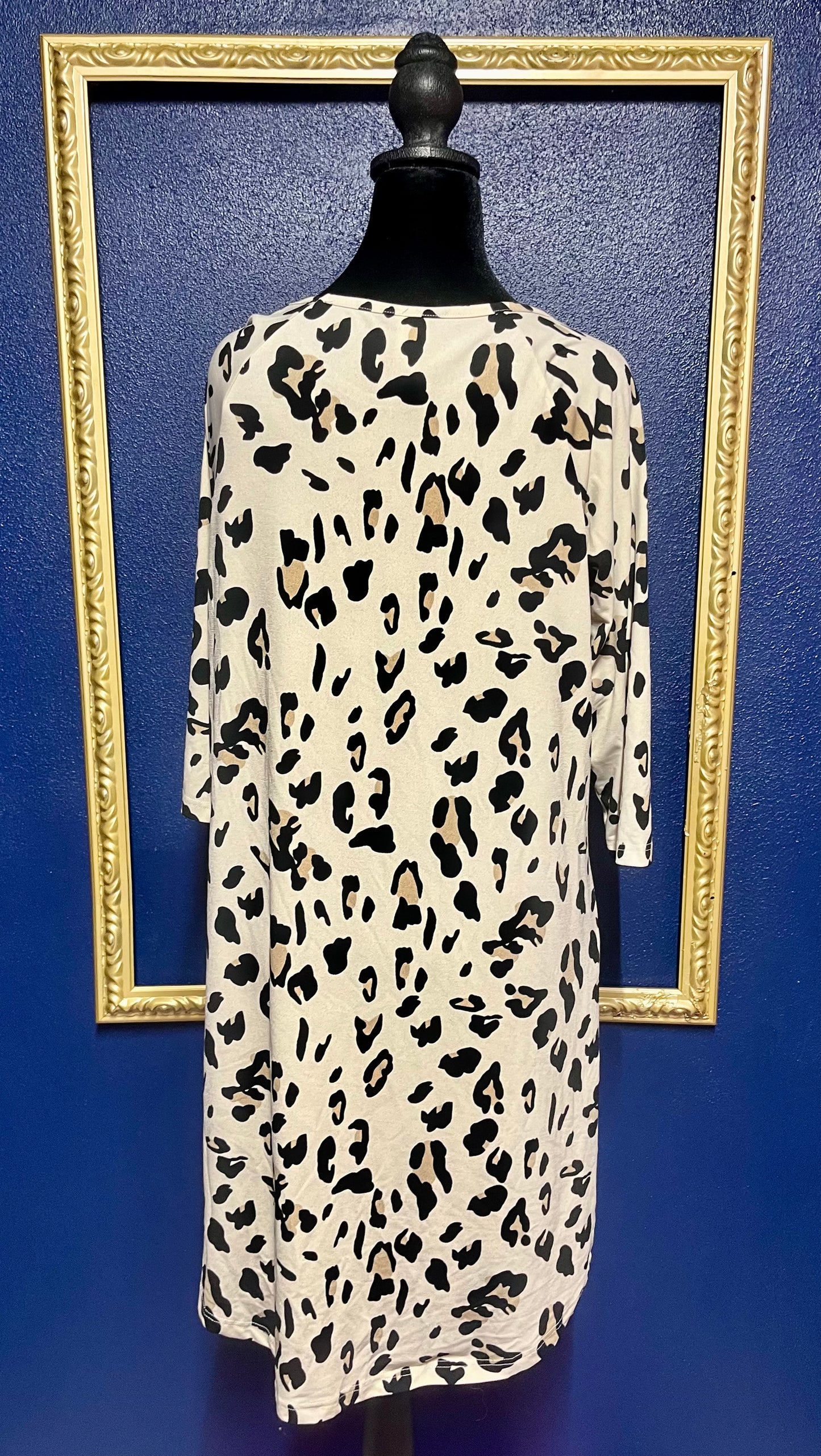 Tickled Teal Leopard Dress