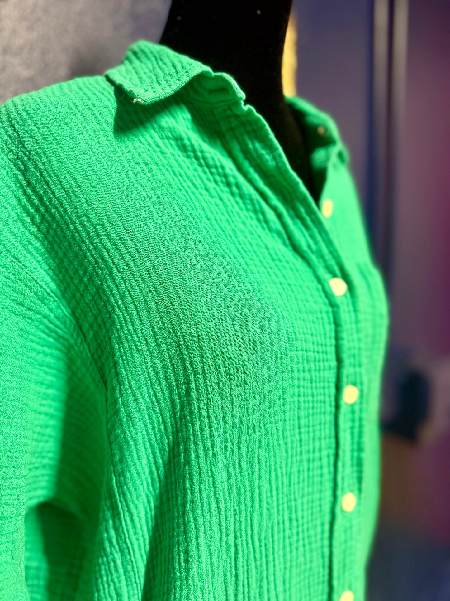 Universal Green Button Up Dress