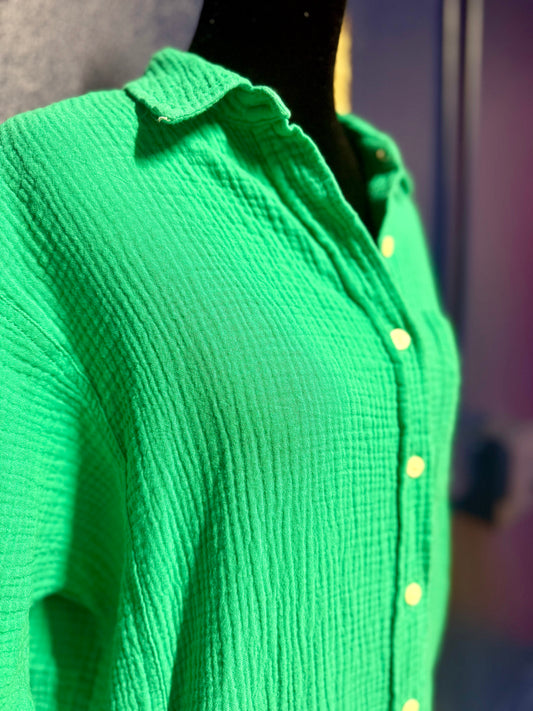 Universal Green Button Up Dress