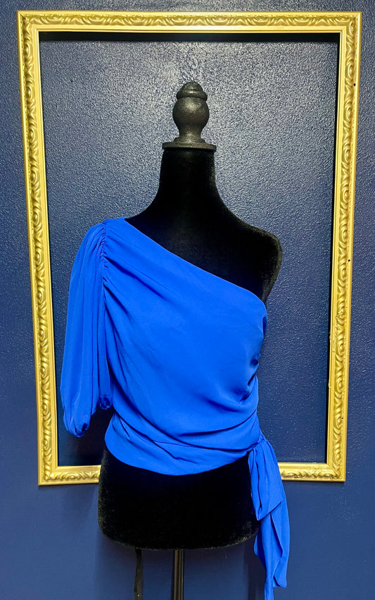 Magen Reaves by Apricot Lane Royal Blue Blouse