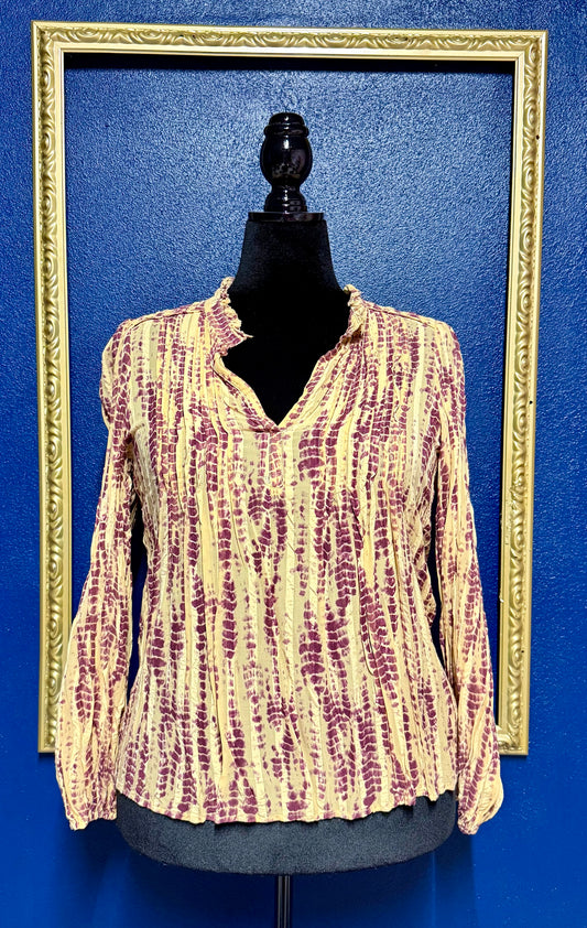 Anthropologie Tie Die Blouse