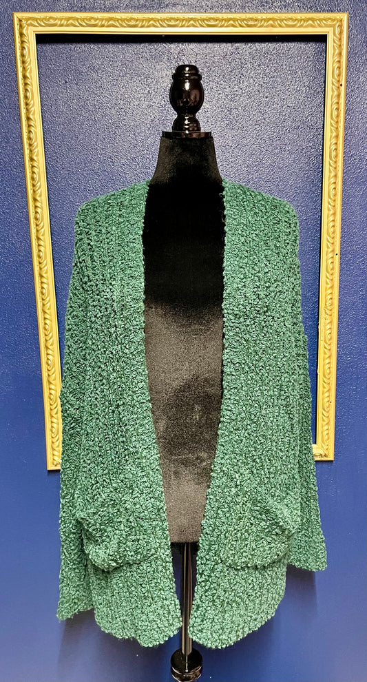 Reborn J Soft Green Cardigan