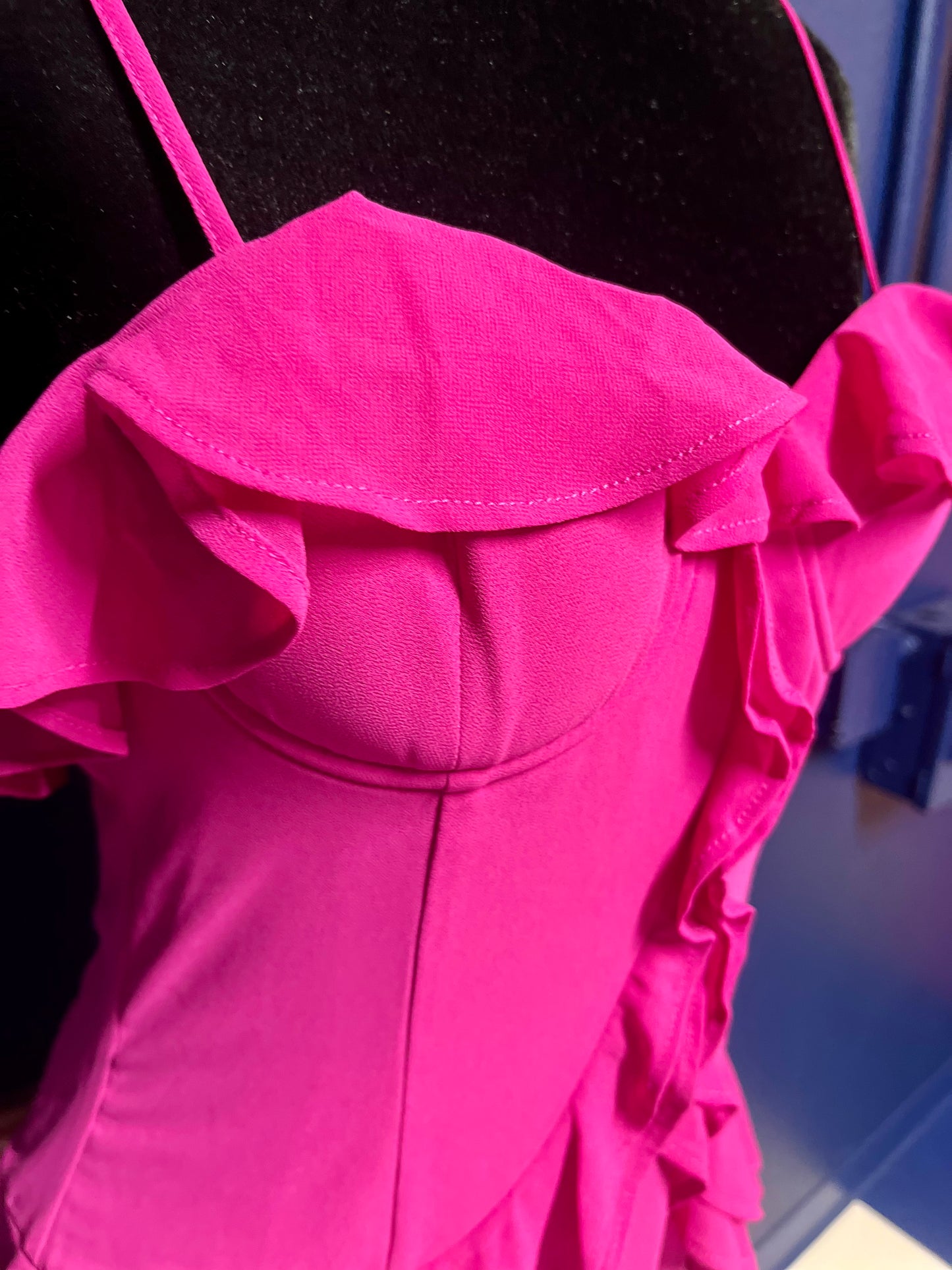 Lovers and Friends Fuchsia Tiered Dress