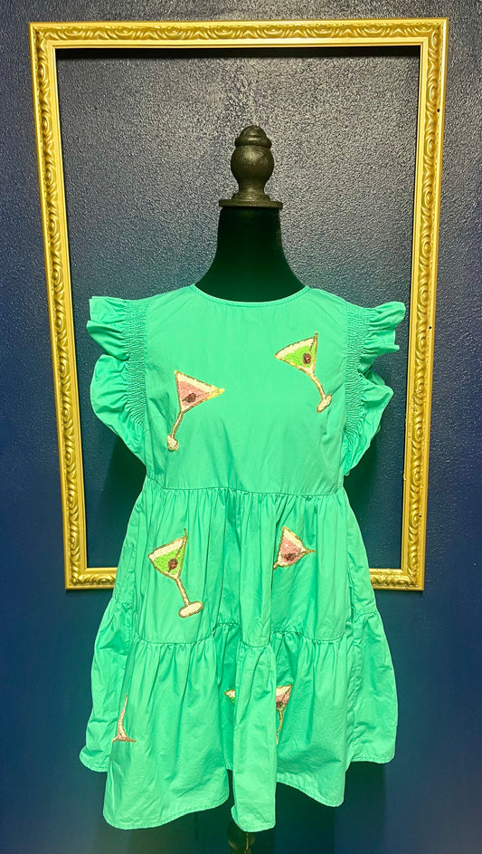 Peach Love Sequin Martini Dress