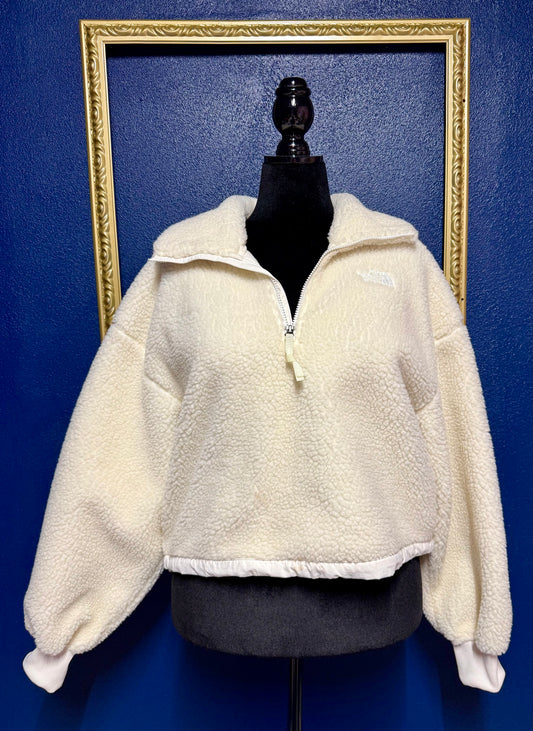 The North Face Cream Fuzzy Pullover